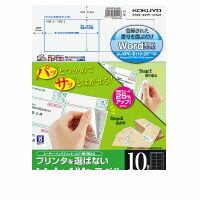 コクヨ KOKUYO KPC－E110－100 プリンタを選ばない はかどりラベル A4 10面 100枚 KPC－E110－100