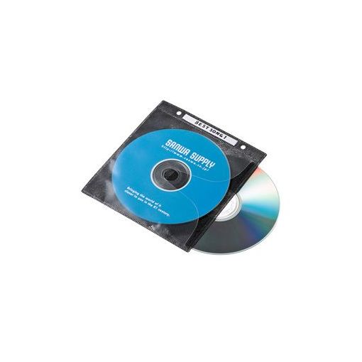 サンワサプライ FCD-FR100BKN DVD・CD不織布ケース リング穴付・ブラック FCDFR100BKN サンワサプライ FCD-FR100BKN DVD・CD不織布ケース リング穴付・ブラック FCDFR100BKN