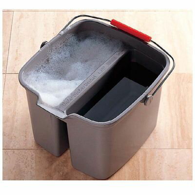 8168500 ラバーメイド ダブルペール 2617 グレー 16L 86876013207