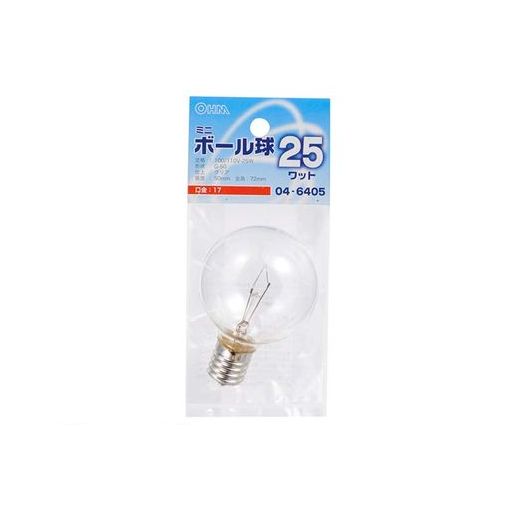 ŵ 04-6405 ߥ˥ܡG50 E17 25Wꥢ 046405