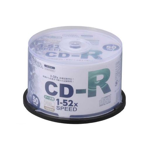 オーム電機 01-0742 CD-Rデータ用 52倍速 50P スピンドル入り 010742 オーム電機 01-0742 CD-Rデータ用 52倍速 50P スピンドル入り 010742