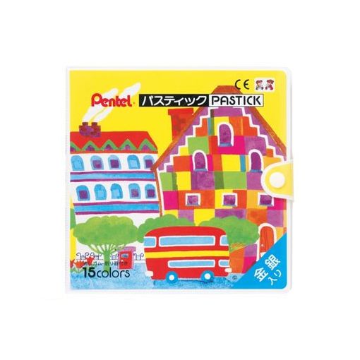 ぺんてる GC1-15 ぺんてる　パスティック　15色【1セット】 GC115