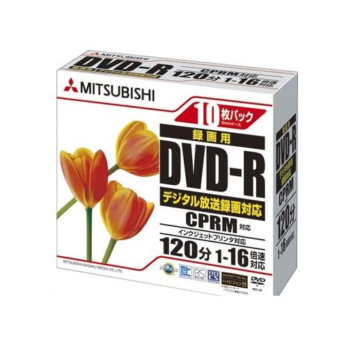 三菱化学メディア VHR12JPP10 録画用DVD−R X16 10枚CS【AKB】