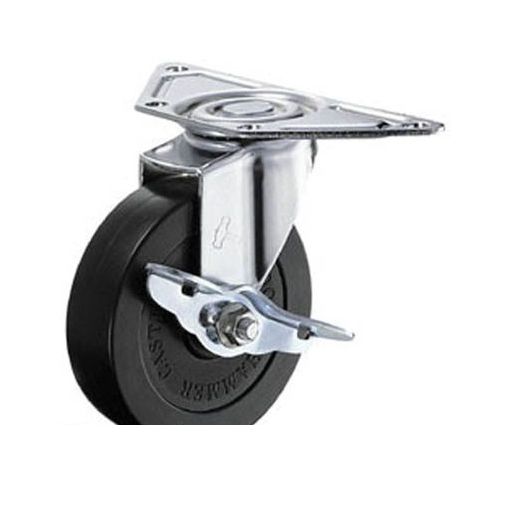 ハンマーキャスター 215E-R85 Eシリーズコーナータイプ自在SP付ゴム車85mm【キャンセル不可】