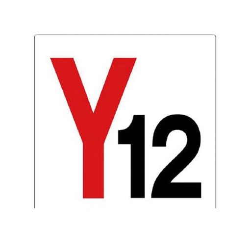 ●建屋などの通り芯上に掲示する表示板です。●内容:Y12●寸法(mm):300×300×2厚●摘要:4.2mmФ穴4スミ●エコユニボード　