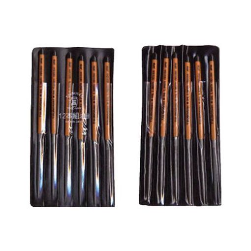 ツボサン DE01204 組ヤスリ 12本組 楕円 油目【送料無料】