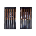 ツボサン HM01204 組ヤスリ 12本組 腹丸 油目【送料無料】
