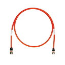 【即納在庫品】「直送」パンドウイットコーポレーション日本支社 STP6X0.5MRD CAT6A/CAT6 シールドパッチコード 0.5m 赤 STP6X0.5...
