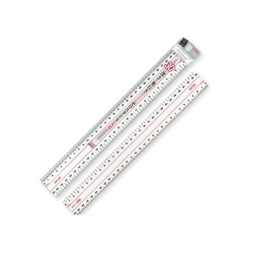 共栄プラスチック A-2530 メタクリル両切直線定規 30cm A2530【AKB】