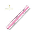 共栄プラスチック CPK-18-P カラー直線定規 18cm ピンク CPK18P【AKB】