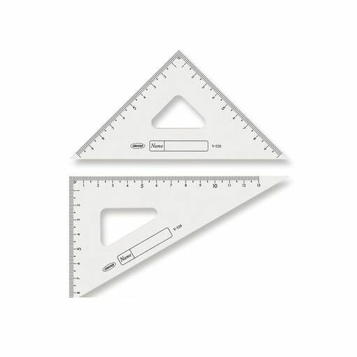 共栄プラスチック V-520 GAKUNO アクリル三角定規 15cm V520【AKB】