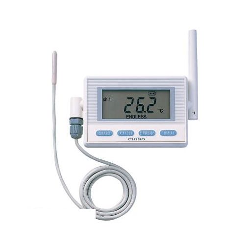 【即納在庫品】「直送」チノー MD8201100 CHINO 監視機能付無線ロガー 送信器サーミスタ外付 専用バッ..