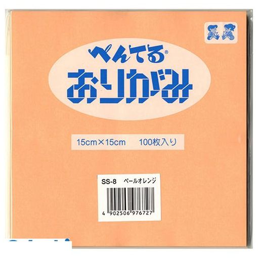 ぺんてる SS-8 ペールオレンジ おりがみ【再生紙】 ペールオレンジ SS8ペールオレンジ【AKB】