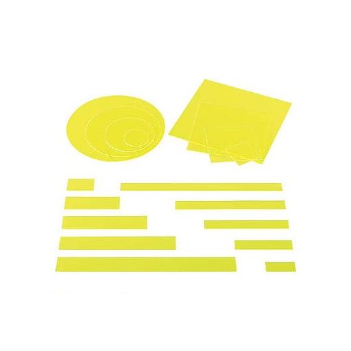 (LINEクーポン有)光 KA-3033 アクリル長方形 300×30×2mm 蛍光G 5入 KA3033