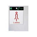 光 SAB812-2 ドームサイン白 Ladies赤 SAB8122