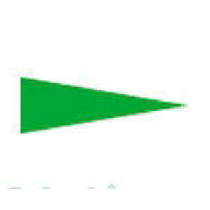 「直送」日本緑十字 208701 マーキング用ステッカー ゲージマーカーステッカー 緑 マーキング−515G 5×15mm三角 100枚組 PET208701
