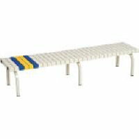 Benches - 【個数：1個】テラモト BC-302-018-5 ホームベンチ1800白 BC3020185