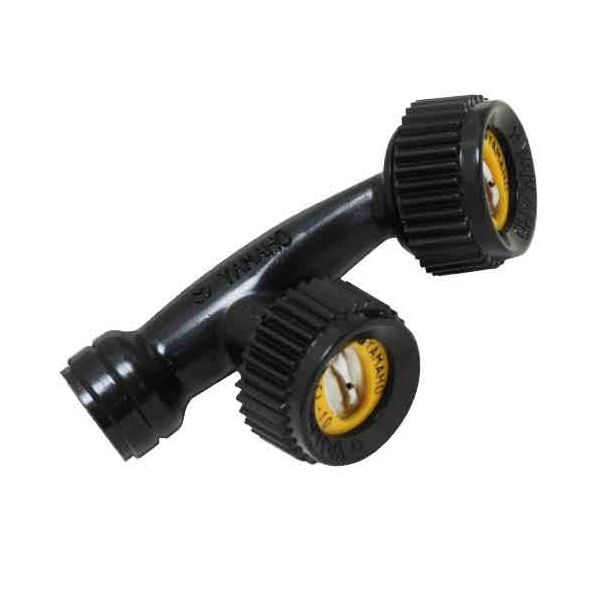 (LINEクーポン有)4977292649254 新広角 人力用 2頭口 4977292649254 藤原産業 人力噴霧器用新広角 散水用品