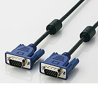 &nbsp; エレコム &nbsp; 0120-898-794 ●パソコンとディスプレイを接続する、D-Sub15ピン(ミニ)ケーブル。［特徴］●D-Sub15ピン(ミニ)出力端子を装備したパソコンと、D-Sub15ピン(ミニ)入力端子を装備したディスプレイを接続するケーブルです。 ●直径4.5mmのスリムケーブルですっきり配線できます、 ●錆などに強く信号劣化を抑える金メッキピンを採用しています。 ●高周波ノイズを吸収する効果があるフェライトコアを両端に採用しています。≪商品の概要≫●対応機種：D-sub15ピン(ミニ)の入出力端子を持つPC、ディスプレイ及びプロジェクター●ケーブルタイプ：ノーマルタイプ●シールド方法：2重シールド●ケーブル長：2.0m●ケーブル太さ：φ4.5mm●カラー：ブラック●コネクタ形状：D-Sub15pin(ミニ)オス　