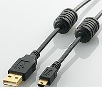 ELECOM エレコム U2C-MF30BK フェライトコア付きUSB2．0ケーブル 3．0m U2CMF30BK