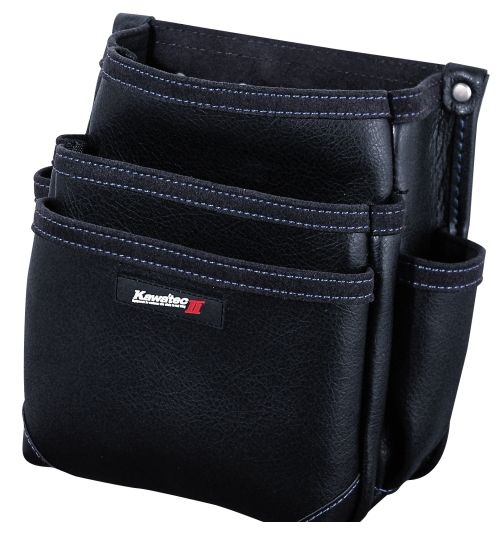 (LINEクーポン有)プロスター PROSTAR KW-23B KAWATEC 電工用腰袋3段 ブラック KW23B セカンド