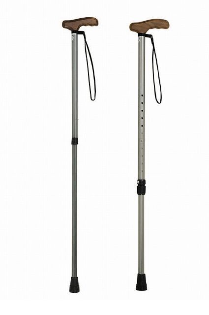 4519856001193 プッシュボタン式T字杖 軽量TY125L