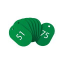 【スーパーSALEサーチ】オープン工業 BF-72-GN 番号札 小 51〜75 緑 BF72GN【AKB】(3)