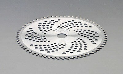 エスコメーカーお問い合わせ：06-6532-6226●直径…255mm●穴径…25.4mm●山数…64●刃厚…1.4mm●用途…笹・竹・雑木