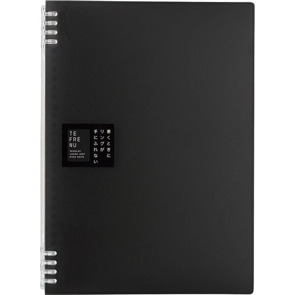 キングジム KIMG JIM 9856TTEクロ リングノ−ト テフレ−ヌ A4 黒