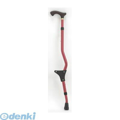 ●「支え」になるサブグリップが装置されているので、スムーズに立ち上がりができます。　●二種類のグリップからお選びいただけます。●サブグリップを中心に2段階の高さ調節ができます。　●材質　本体：アルミ製　グリップ：木製（つや無し）　サブグリップ：合成樹脂　●サイズ　長さ：765〜890mm　グリップ(上端）〜サブグリップ（上端）：460〜535mm　床〜サブグリップ（上端）：300〜350mm　杖先：Ф19　重量：370g　色：ゴールドブルーレッドブロンズ