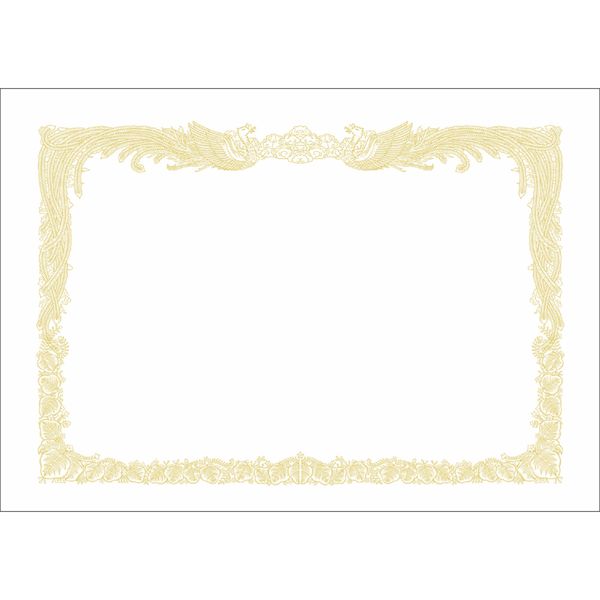 ササガワ タカ印 10-1060 OA賞状用紙 白 A4判縦書用【10枚】 101060