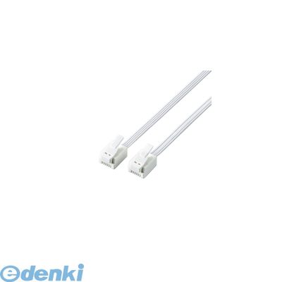 Modular （~5 m） - ELECOM エレコム MJ-T10WH ツメ折れ防止モジュラーケーブルMJT10WH ホワイト 爪折れ防止 スリムモジュラーケーブル ビジネスホン