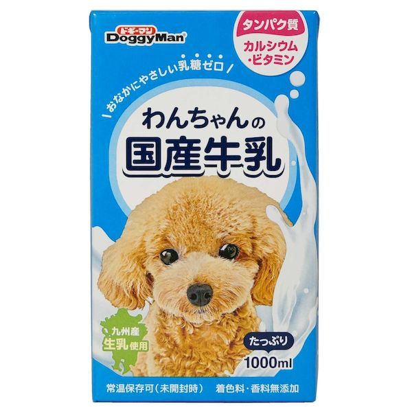 ドギーマン 4974926010473 わんちゃんの国産牛乳 1000ml
