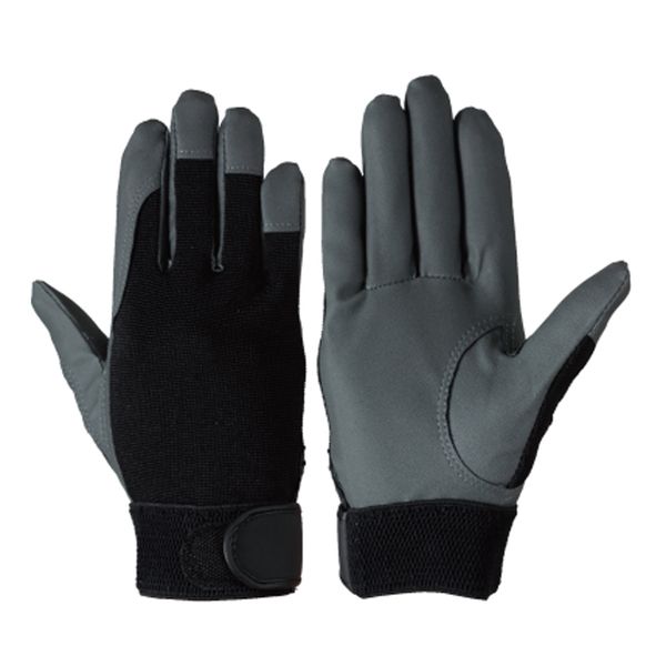 【即納在庫品】「直送」シモン HB30 LL 【10個入】 合皮手袋 作業手袋 袖口マジックバンド式 ハンドバリア ＃30 ブラック LL ハンドバリア#30LL