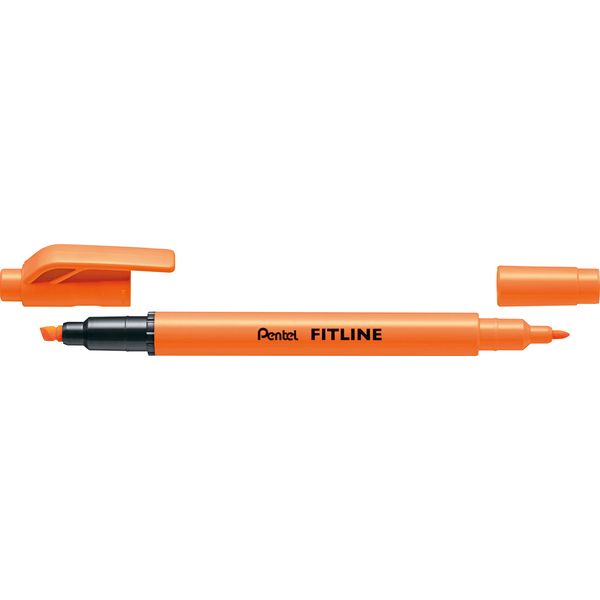 翌日出荷 ぺんてる SLW11-F フィットラインオレンジ SLW11F Pentel 蛍光ペン FITLINE 蛍光マーカー 水性ペン