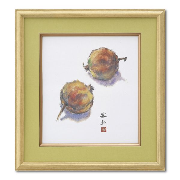 (LINEクーポン有)大仙 K70N-D9973 色紙額 K70 マット色：ウグイス 上下箱SP K70ND9973 額縁