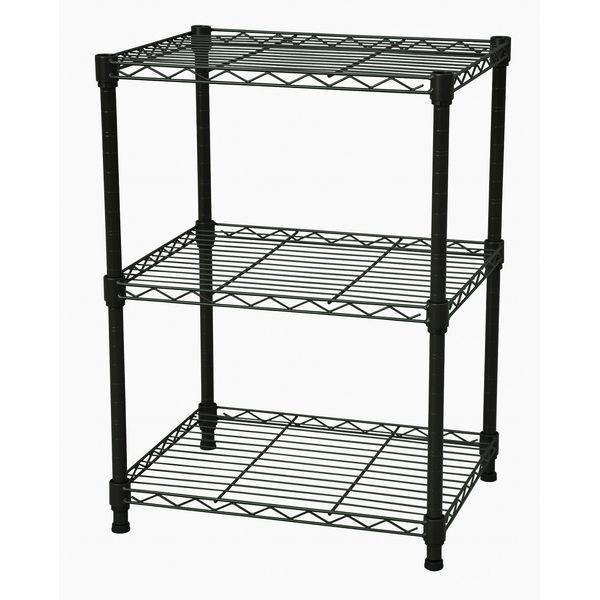 エイ・アイ・エス NS-4535BR 直送 代引不可・他メーカー同梱不可 19φスチールラックセット3段 ブラウン NS4535BR