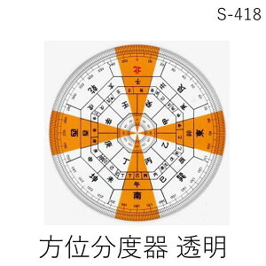 【即納在庫品】井上製作所 S-418 方位分度器 透明 S418【AKB】