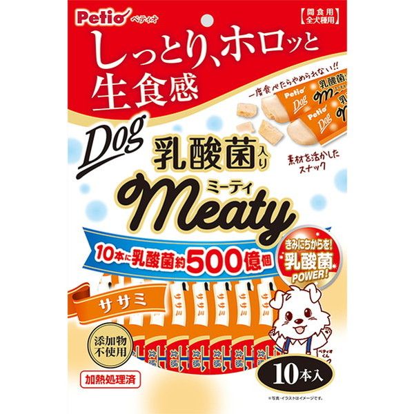 ペティオ 4903588136054 ミーティササミ乳酸菌入り10本