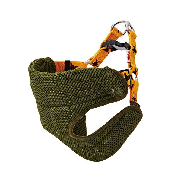 【商品説明】小型犬〜大型犬までのアメカジテイストのシリーズ。胸部に通気性とクッション性のあるダブルラッセル生地を使用しているので、愛犬にかかる負担を和らげます。毎回の調節が不要のワンタッチバックルを採用しているので、簡単に装着できます。●対象ペット年齢：オールステージ●対象ペット種：小型犬●原産国：中華人民共和国●商品重量：約70g●商品サイズ：550×160×15(mm)●その他サイズ1：胴回り：35〜55cm●適応体重：〜10kg●原材料・素材・材質：ポリエステル●JAN：4903588554698●お使いの端末や閲覧環境により、写真と実物の色味や質感が多少異なって見えることがございます。そのような場合はお客様ご都合となり返品及び交換はお受けできかねますのでご了承下さい。