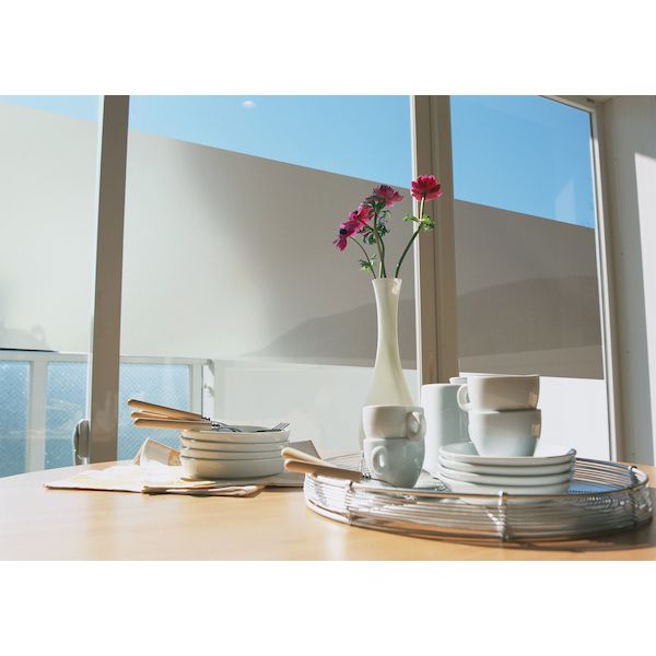 【商品説明】【仕様】●46×90cm巻●表面：ポリエステル樹脂100％●保護フィルム：ポリエステル樹脂100％日本製【商品特長】●粘着剤は使っていません。●ペアガラス、網入りガラスにも貼れます。●夏の日差しを93％カットします。●UV99％カット夏の冷房効率、冬の暖房効率をアップさせ、ペアガラスにも網入りガラスにも貼れます。窓に貼る場合は室内から貼ってください。車のガラスには使用しないでください。飛散防止効果はありません。・凹凸のガラスには貼り付けできません。【使用上の注意】※ザラザラ面には貼れません。※使用上の注意をよくお読みになりご使用下さい。