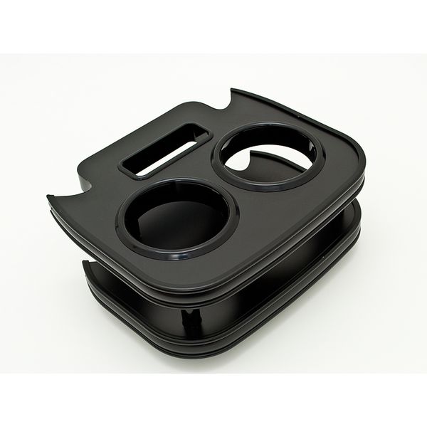 【個数：1個】アイエスビー ISB ISB-303 直送 代引不可・他メーカー同梱不可 ISB ハイエース200系 センターコンソールカップホルダー フロント／オールブラック ISB303