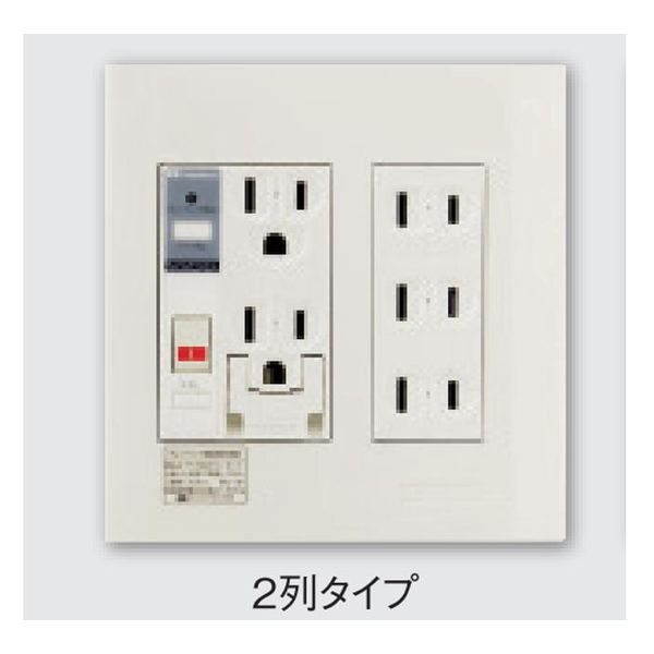 河村電器産業 PTC2-A15FE 直送 代引不可・他メーカー同梱不可 プレトラックコンセント 多回路2連・簡易耐火枠付 PTC2 多回路用 PTC2A15FE