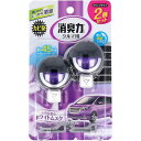 4901070160426 クルマの消臭力 クリップタイプ ホワイトムスク 3.2mL×2個セット【キャンセル不可】