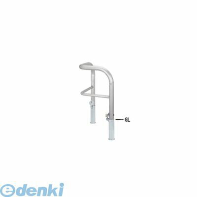 【個人宅配送不可】帝金 Teikin S82R-PK3 直送 代引不可・他メーカー同梱不可 ステンレス製バリカー　横型・コノ字型・アーチ型・U字型車止めポール スタンダードタイプ 中桟付・中桟あり　φ60.5×t3.0 W500×500 H650 mm コーナー型 S82RPK3