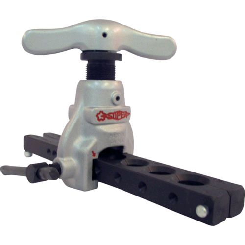 【即納在庫品】「直送」スーパーツール TF459M フレアリングツール 偏芯式 フィードハンドル型 ミリサイズ用