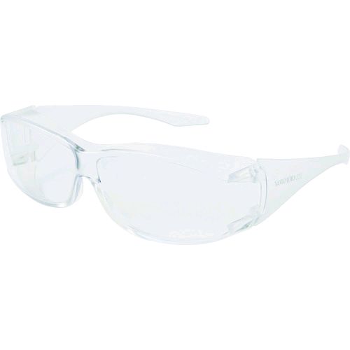 「直送」スワン YX-520 二眼型保護メガネ フィットタイプ レンズ色／テンプルカラー：クリアYX520