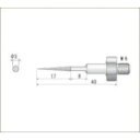 【即納在庫品】「直送」ナカニシ 60183 電着ダイヤモンドヤスリ 全長40mm刃長17mm刃幅3mm
