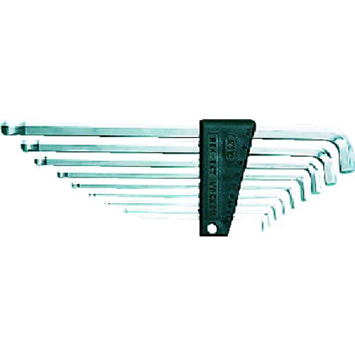 【即納在庫品】「直送」KTC 京都機械工具 工具 HLDS2509 ハイグレードボールポイントL型ロング六角棒レンチセット 首下ショートタイプ 9本組 HLDS-2509 ケイティーシー KYOTO TOOL