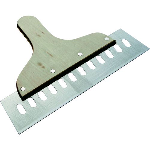 【即納在庫品】「直送」TRUSCO KNA12-300 軽量ステンレス地ベラ 穴あき 厚み1．2 幅300ミリ KNA12300 ..